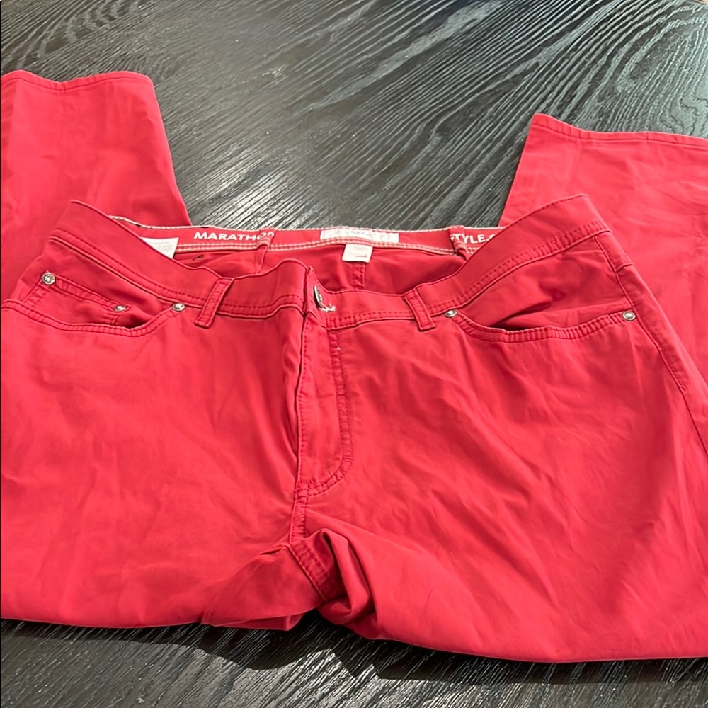 Brax Red Casual Pants